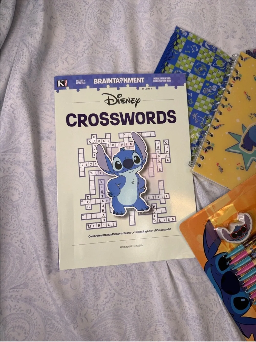 Disney Stitch Journal, Pencils & Crosswords Book Set